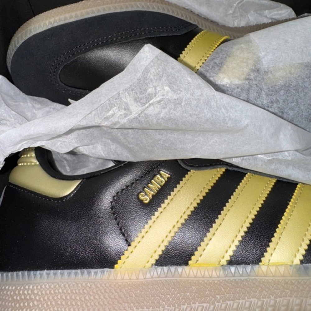 Adidas Samba Messi Shoes Women's 10 / Men's 9 Black Gold‎ Unisex IH8159 - Picture 8 of 10